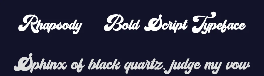 Rhapsody – Bold Script Typeface by Bluetype — Script Handwritten Font — thumbnail 2