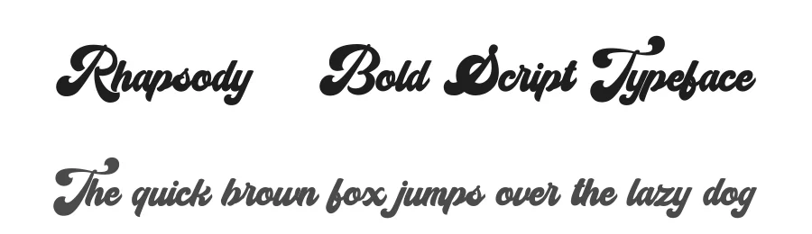 Rhapsody – Bold Script Typeface by Bluetype — Script Handwritten Font