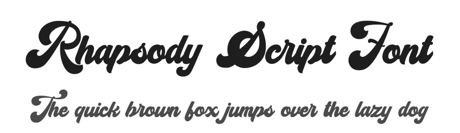 Rhapsody Script Font by Bluetype — Script Handwritten Font