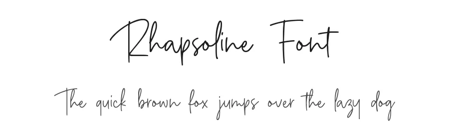 Rhapsoline Font by Allouse.Studio — Script Handwritten Font