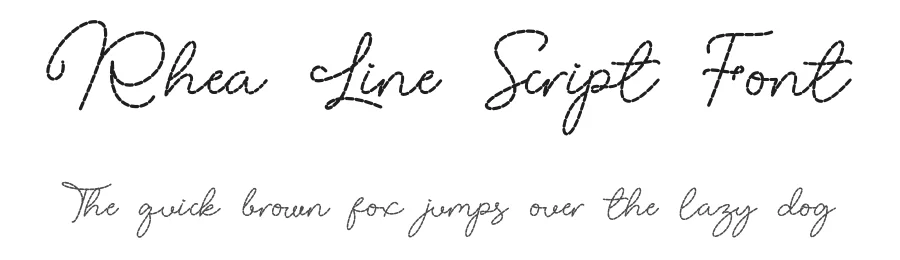 Rhea Line Script Font by JNJ studio — Script Handwritten Font