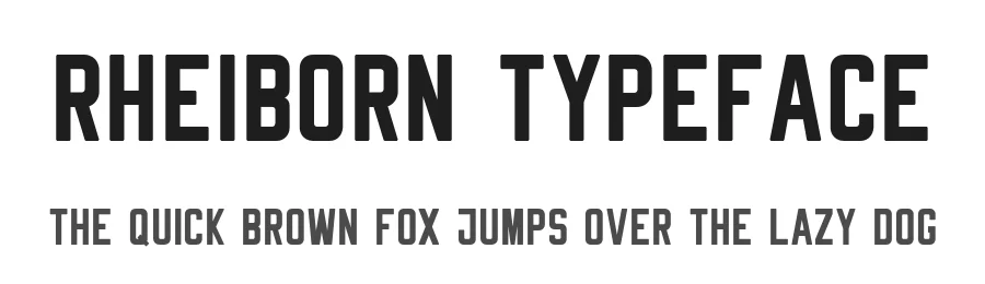 Rheiborn Typeface by BART.Co Design — Sans Serif Font