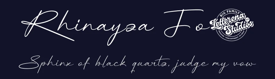 Rhinayza Font by letterenastudios — Script Handwritten Font — thumbnail 2