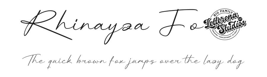 Rhinayza Font by letterenastudios — Script Handwritten Font