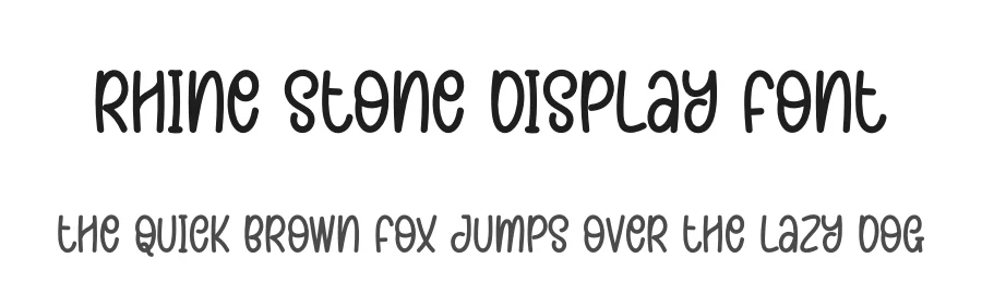 Rhine Stone Display Font by creativeletter — Display Font