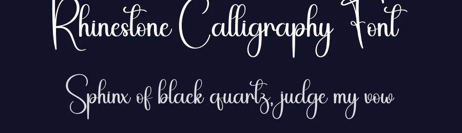 Rhinestone Calligraphy Font by andikastudio — Script Handwritten Font — thumbnail 2