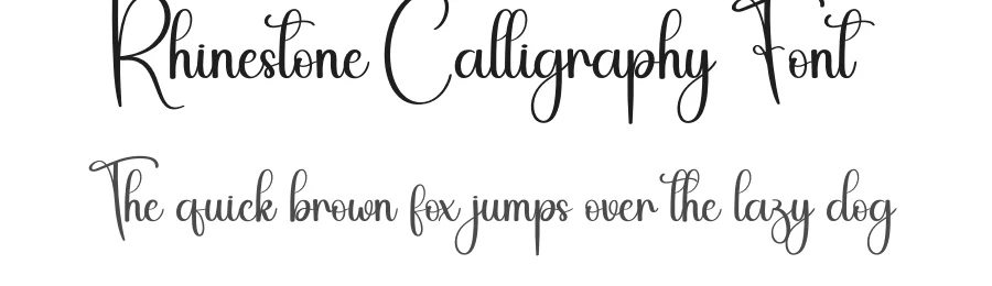 Rhinestone Calligraphy Font by andikastudio — Script Handwritten Font