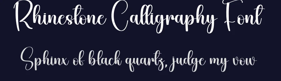Rhinestone Calligraphy Font by andikastudio — Script Handwritten Font — thumbnail 2