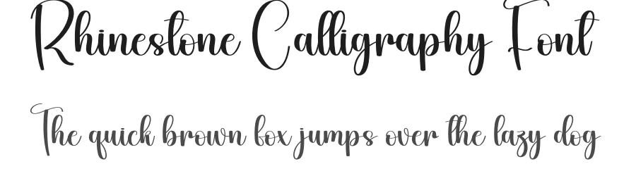 Rhinestone Calligraphy Font by andikastudio — Script Handwritten Font