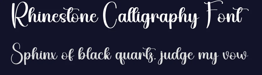 Rhinestone Calligraphy Font by andikastudio — Script Handwritten Font — thumbnail 2