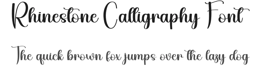 Rhinestone Calligraphy Font by andikastudio — Script Handwritten Font