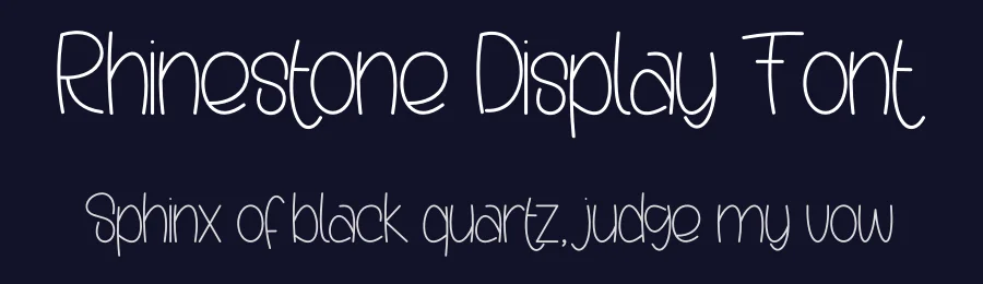 Rhinestone Display Font by andikastudio — Display Font — thumbnail 2