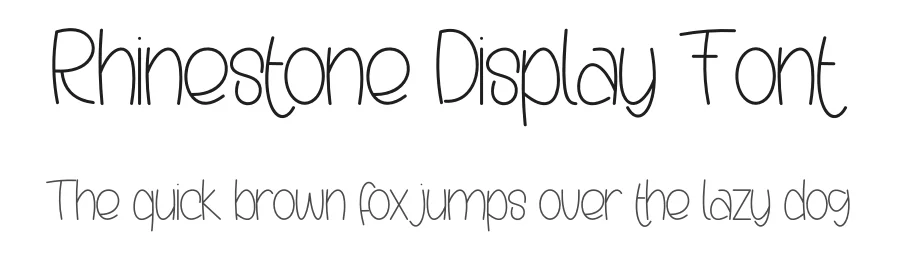 Rhinestone Display Font by andikastudio — Display Font
