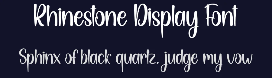 Rhinestone Display Font by creativeletter — Display Font — thumbnail 2