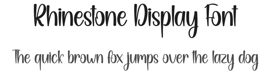 Rhinestone Display Font by creativeletter — Display Font