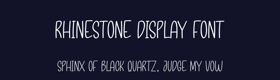 Rhinestone Display Font by andikastudio — Script Handwritten Font — thumbnail 2