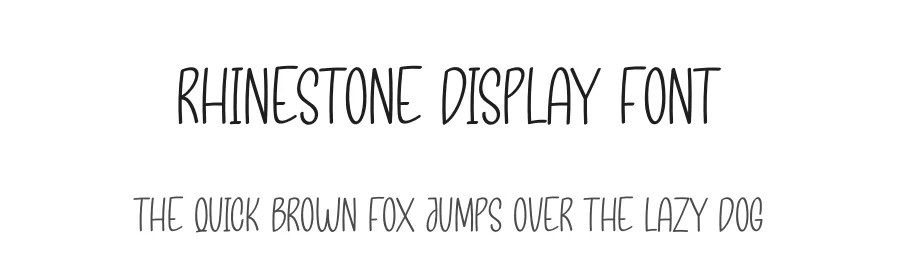 Rhinestone Display Font by andikastudio — Script Handwritten Font