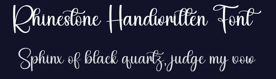 Rhinestone Handwritten Font by creativeletter — Script Handwritten Font — thumbnail 2
