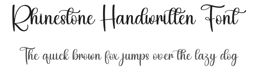Rhinestone Handwritten Font by creativeletter — Script Handwritten Font