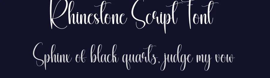 Rhinestone Script Font by creativeletter — Script Handwritten Font — thumbnail 2
