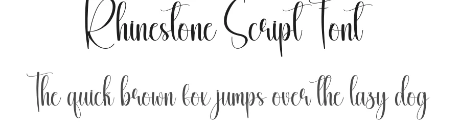 Rhinestone Script Font by creativeletter — Script Handwritten Font