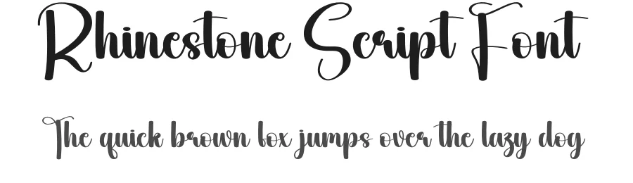 Rhinestone Script Font by andikastudio — Script Handwritten Font