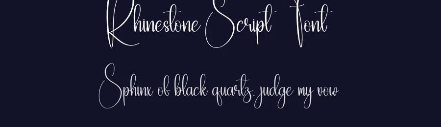 Rhinestone Script Font by creativeletter — Script Handwritten Font — thumbnail 2
