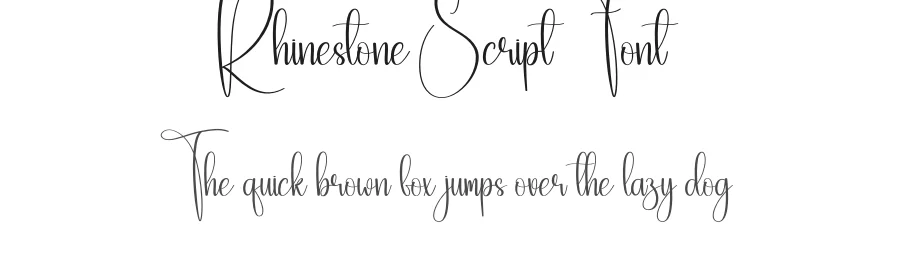 Rhinestone Script Font by creativeletter — Script Handwritten Font