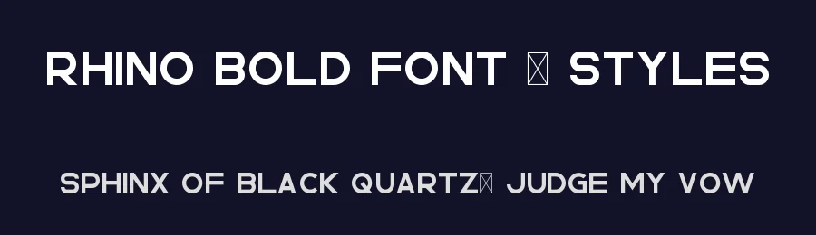 Rhino Bold Font + Styles by vp_creative_shop — Sans Serif Font — thumbnail 2