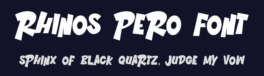 Rhinos Pero Font by Cikareotype Studio — Display Font — thumbnail 2
