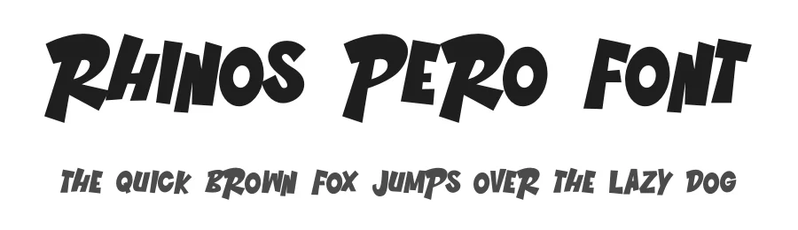 Rhinos Pero Font by Cikareotype Studio — Display Font