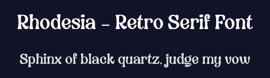 Rhodesia – Retro Serif Font by Get Studio — Display Font — thumbnail 2