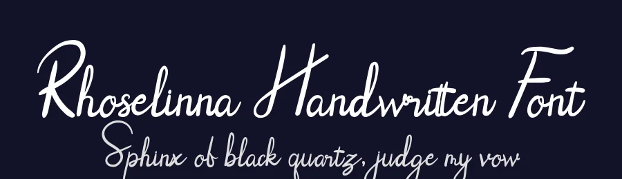 Rhoselinna Handwritten Font by Naharstd — Script Handwritten Font — thumbnail 2