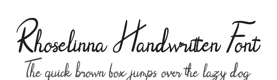Rhoselinna Handwritten Font by Naharstd — Script Handwritten Font