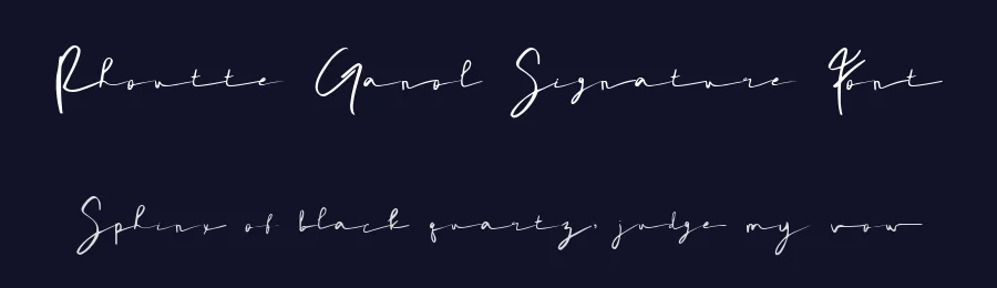 Rhoutte Ganol Signature Font by madeDeduk — Script Handwritten Font — thumbnail 2