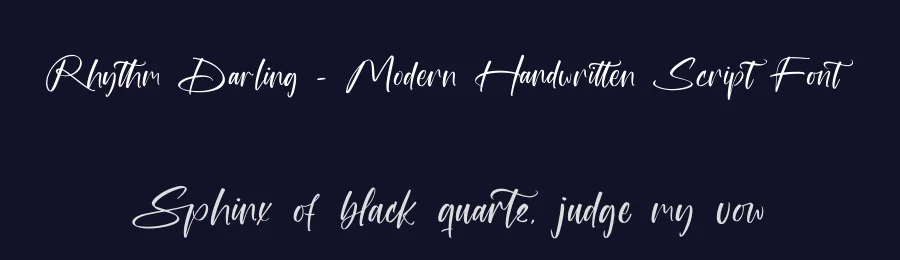 Rhythm Darling – Modern Handwritten Script Font by stylishtype.co — Script Handwritten Font — thumbnail 2