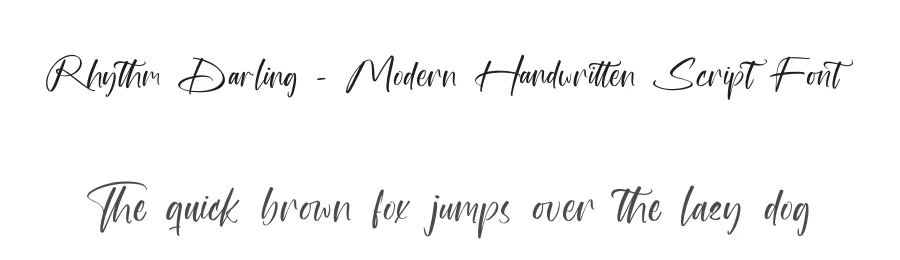 Rhythm Darling – Modern Handwritten Script Font by stylishtype.co — Script Handwritten Font