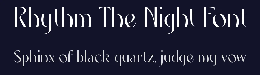 Rhythm The Night Font by timelesstype.co — Serif Font — thumbnail 2