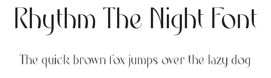 Rhythm The Night Font by timelesstype.co — Serif Font