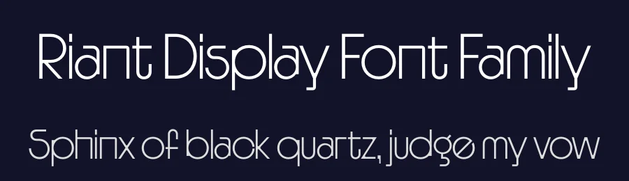 Riant Display Font Family by Sibylle Hagmann — Sans Serif Font — thumbnail 2