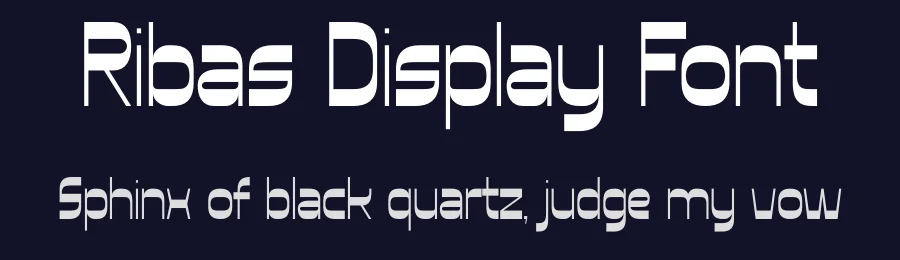 Ribas Display Font by Skytroopas — Display Font — thumbnail 2