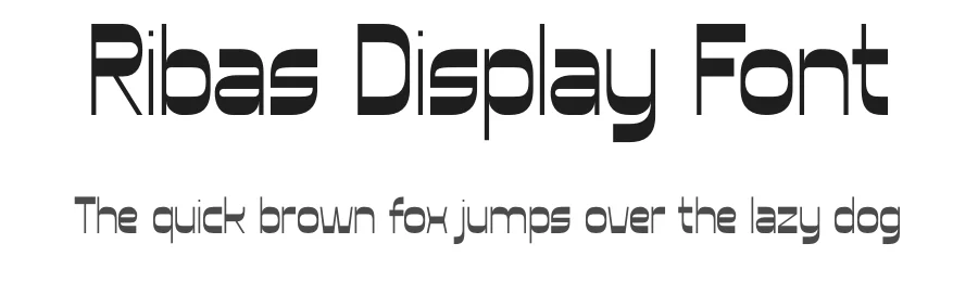 Ribas Display Font by Skytroopas — Display Font