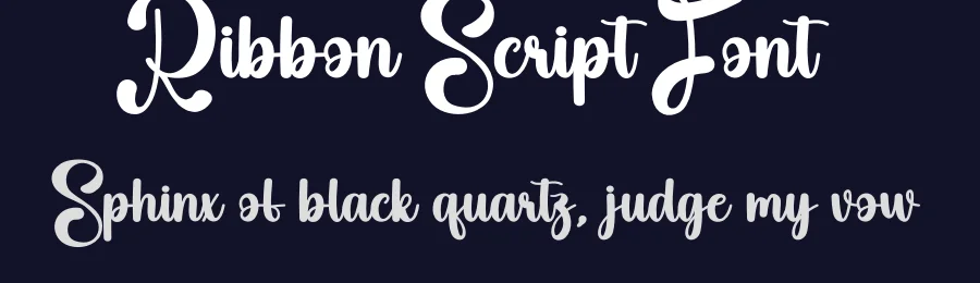 Ribbon Script Font by creativeletter — Script Handwritten Font — thumbnail 2
