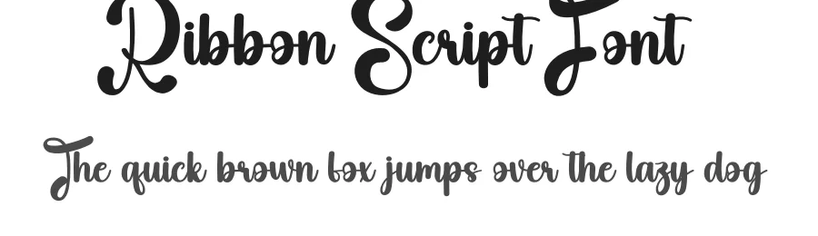 Ribbon Script Font by creativeletter — Script Handwritten Font