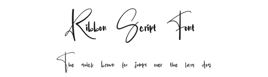 Ribbon Script Font by creativeletter — Script Handwritten Font