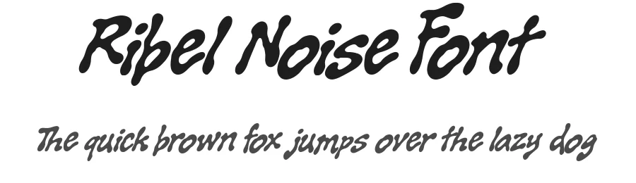 Ribel Noise Font by ResourceBoy โ Script Handwritten Font