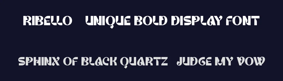 Ribello – Unique Bold Display Font by FlawlessAndCo — Decorative Font — thumbnail 2