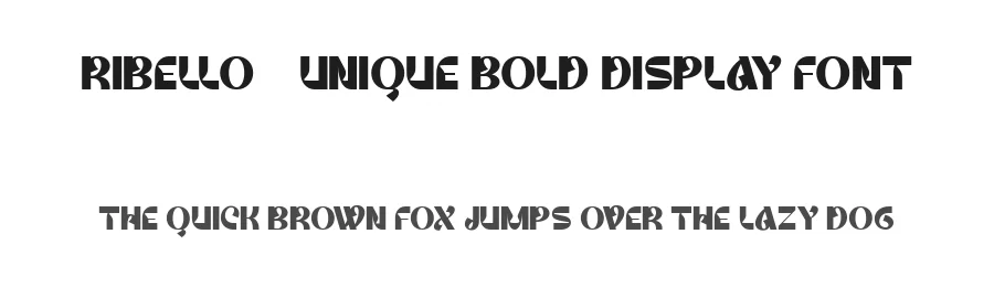 Ribello – Unique Bold Display Font by FlawlessAndCo — Decorative Font