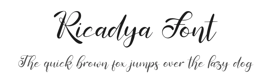Ricadya Font by Gracetypestudio — Script Handwritten Font