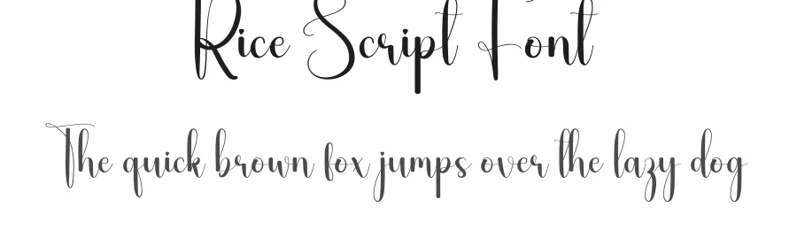 Rice Script Font by andikastudio — Script Handwritten Font